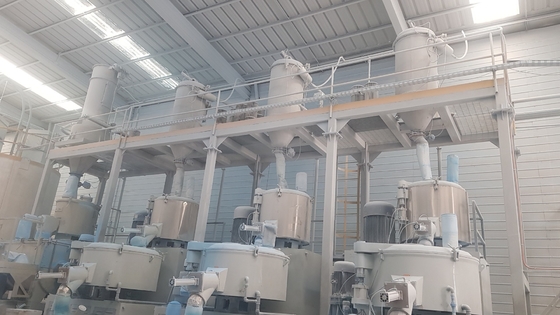 Pesatura mescolantesi della polvere completamente automatica trasportando sistema per l'estrusione del tubo del PVC