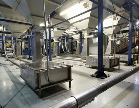 Sistema della catena di convogliatore di acciaio inossidabile per le polveri dell'alimento
