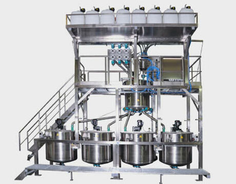 Sistema di mescolanza di dosaggio liquido per industria chimica