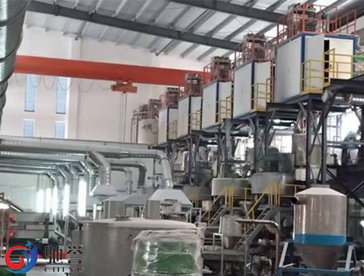 Sistema di trasporto mescolantesi di dosaggio automatico per il cavo del PVC