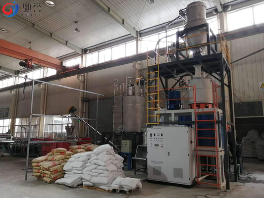 Sistema di trasporto mescolantesi d'alimentazione automatico per la linea dell'estrusione di profilo della struttura di porta di WPC