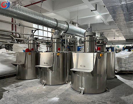 Sistema di mescolanza di dosaggio d'alimentazione automatico per la linea dell'estrusione del pavimento di SPC/WPC/LVT