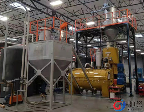 Miscelatori compositi del PVC Turbo del miscelatore ad alta velocità con il sistema di trasporto di dosaggio pneumatico